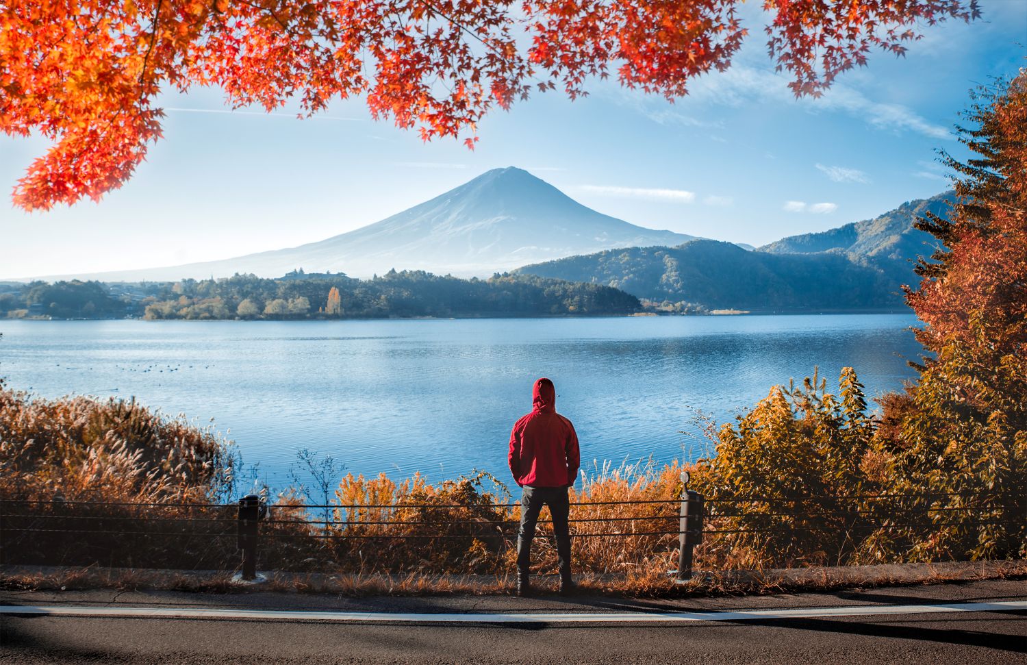 Travel to Japan and see Mount Fuji.